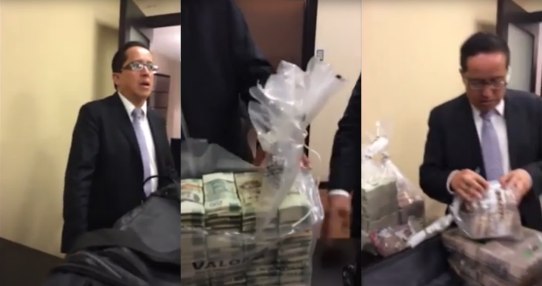VIDEO: Supuesto funcionario de Pemex da dinero a Rafael Caraveo, exsecretario técnico del Senado | SinEmbargo MX