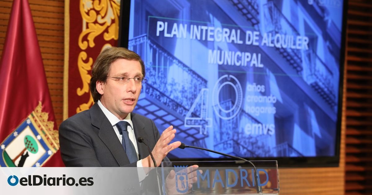 Almeida dice que los hogares que ganan entre 32.000 y 88.000 euros al año tienen "problemas económicos" para alquilar