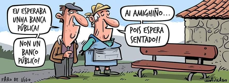 Luis Davila O Bichero - Bancos no rural #humorgalego #humor #obichero #davila | Facebook