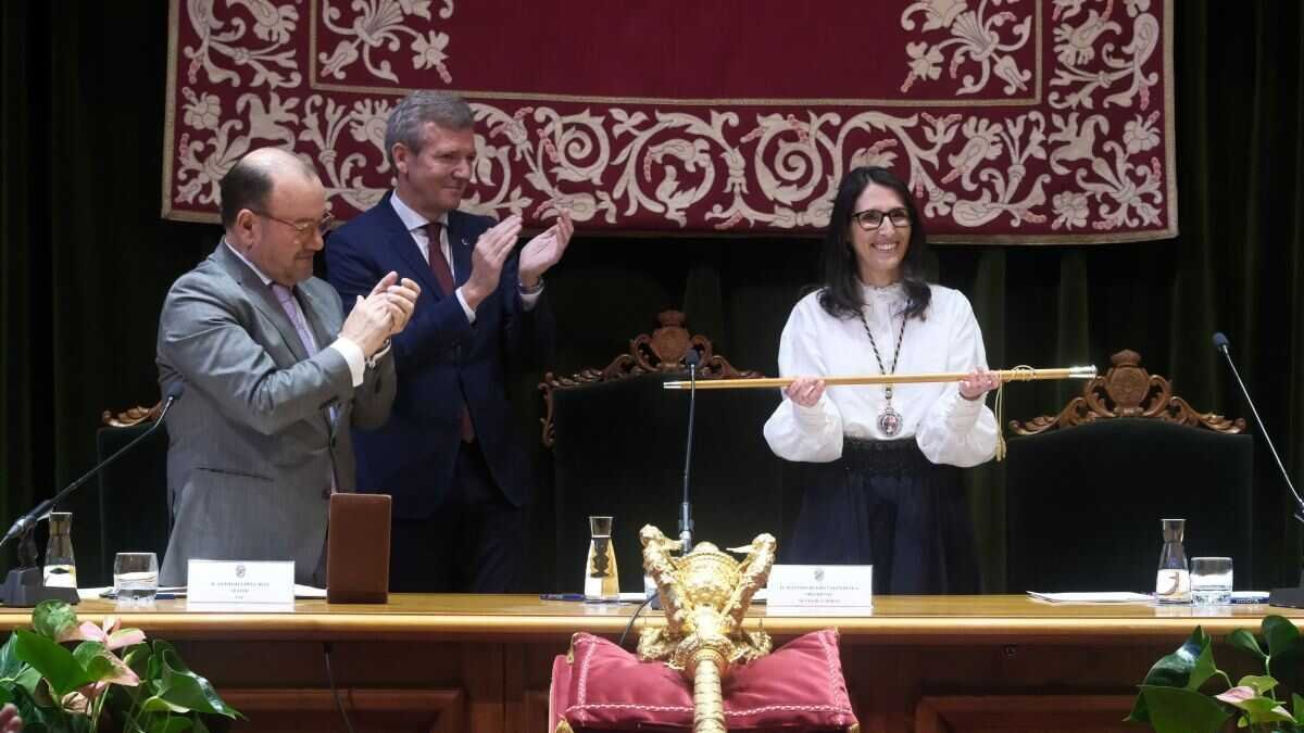 Rosa Crujeiras inaugura un Reitorado histórico na Universidade de Santiago de Compostela