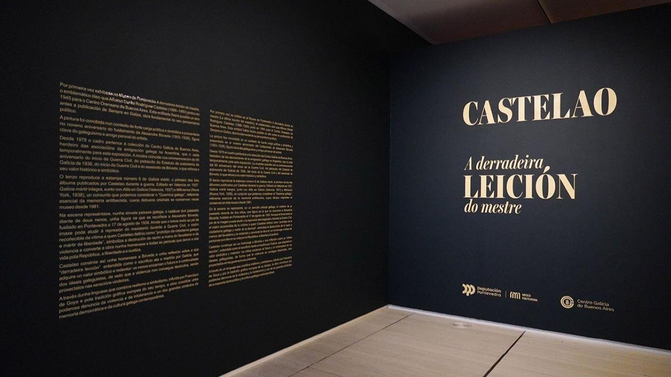 Nin franquistas nin fascistas: a Deputación de Pontevedra evita mencionar os asasinos de Bóveda na exposición de ‘A derradeira leición do mestre’